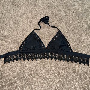 Lacy Black Bikini Top